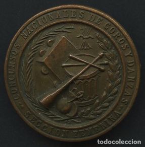 Military Antiques: INSIGNIA, FALANGE, SECCIÓN FEMENINA, CONCURSOS NACIONALES DE COROS Y DANZAS